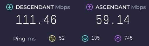 Test débit internet SFR.