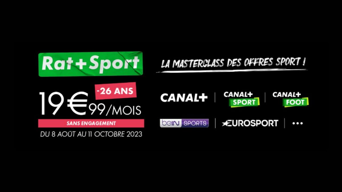 L'offre rat + sport à 19.99 €.