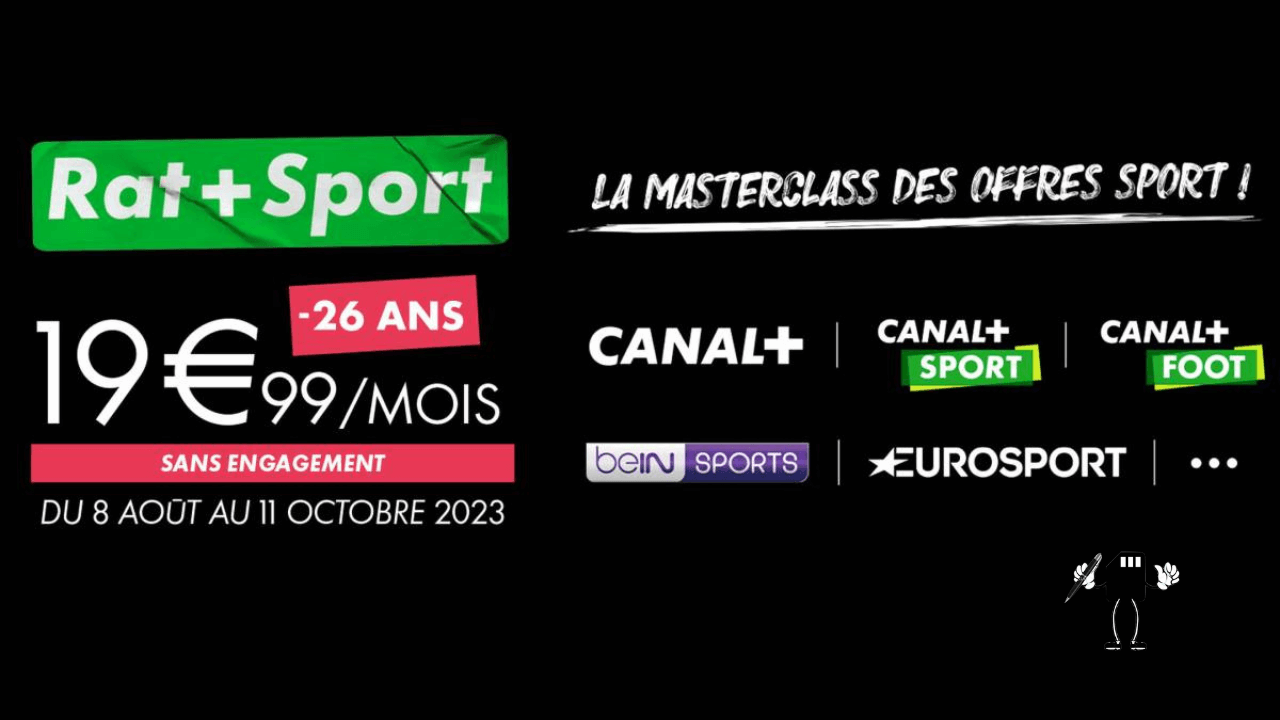 Canal + lance son offre Rat + Sport à 19,99€