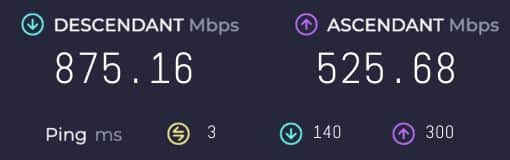 Test de débit réel Freebox Pop