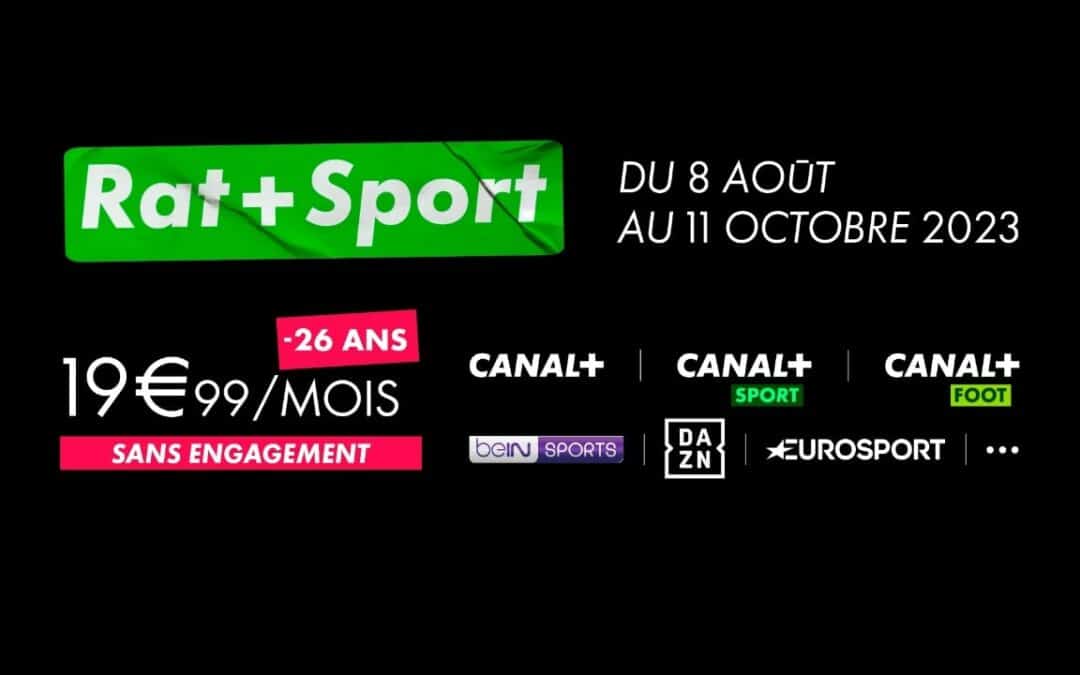 Les contenus sportifs massifs de la nouvelle offre RAT+ Sport !
