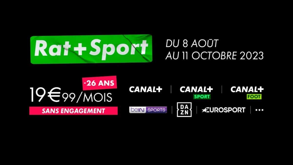 Contenu de l'offre Rat + Sport de Canal