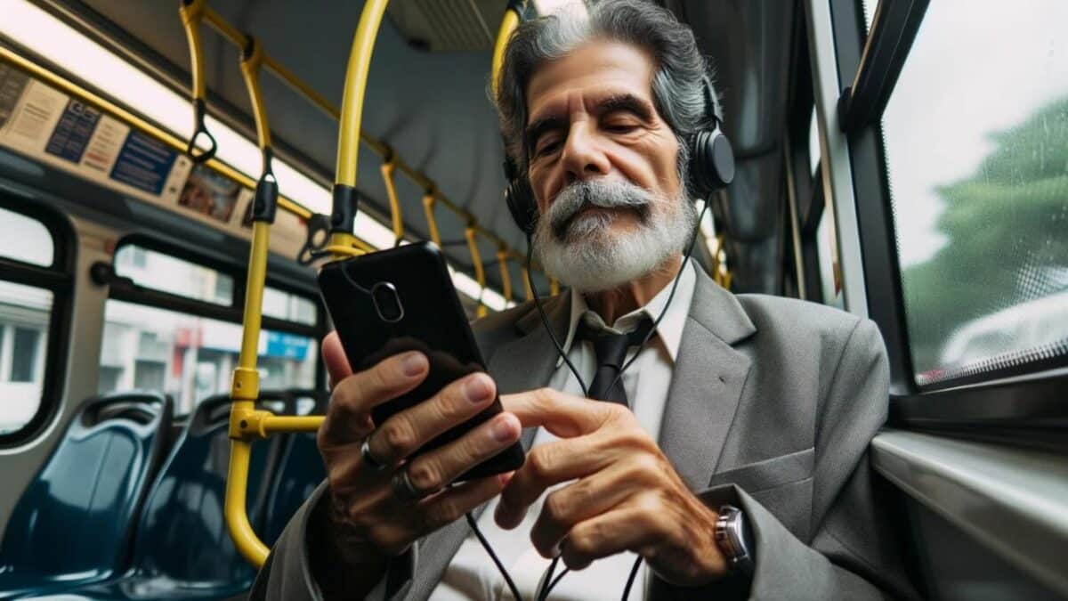 Homme utilisant le nouveau Redmi 6