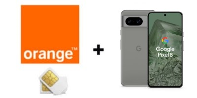 logo orange pixel 8