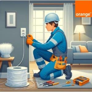 Le raccordement de la fibre optique chez Orange