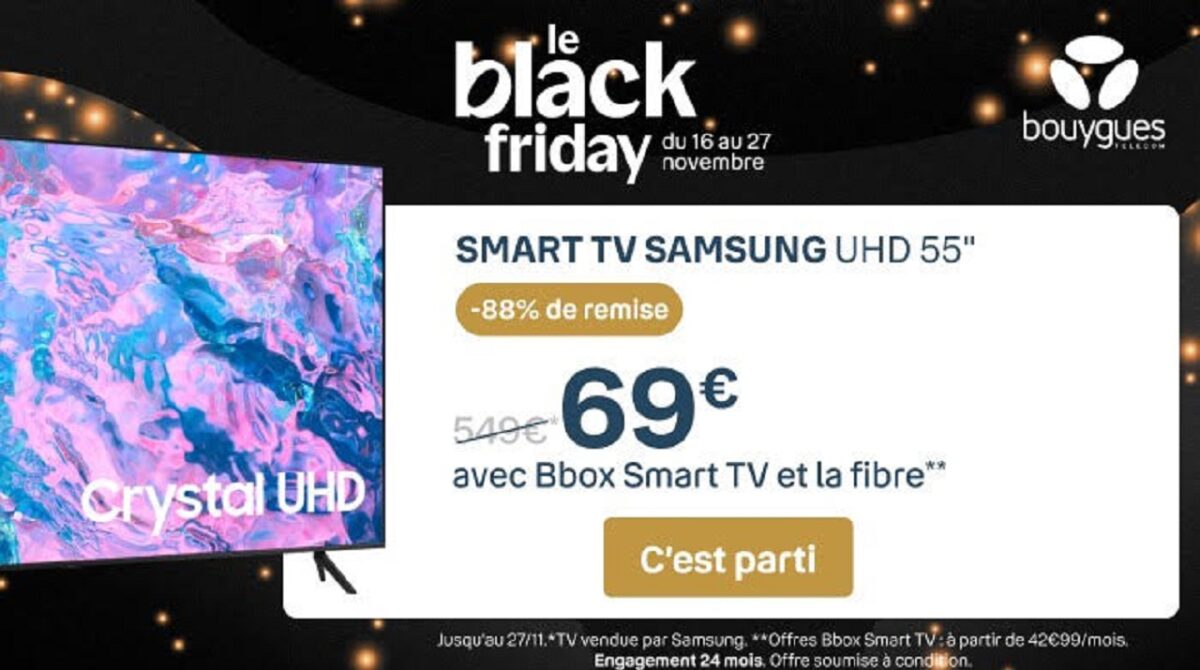 Black Friday Bouygues Smart TV.