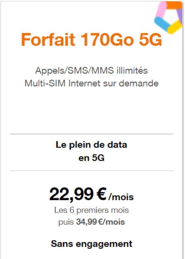 Forfait 170 Go