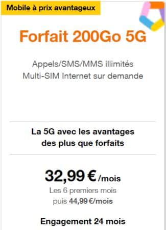 200 Go de Orange