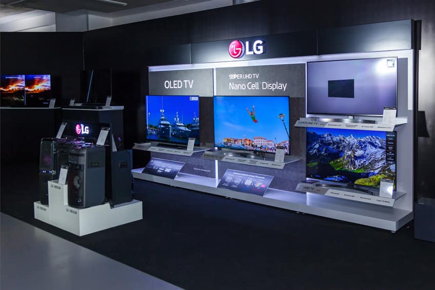 Un stand LG