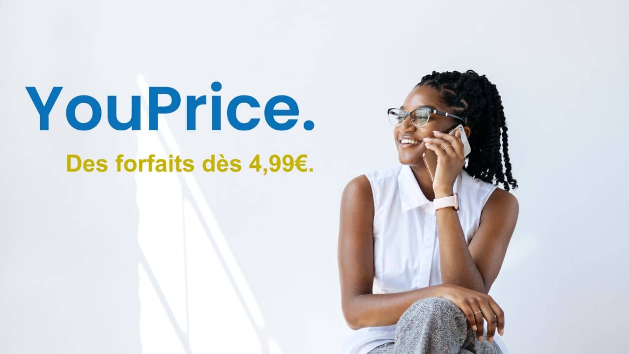 Les forfaits mobile Youprice disponibles dès 4,99€ par mois.